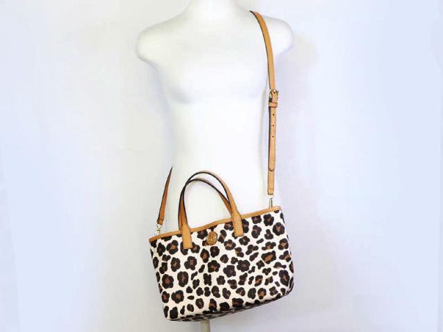 トリーバーチ TORY BURCH 】 ショルダー トートバッグ PVC×レザー 