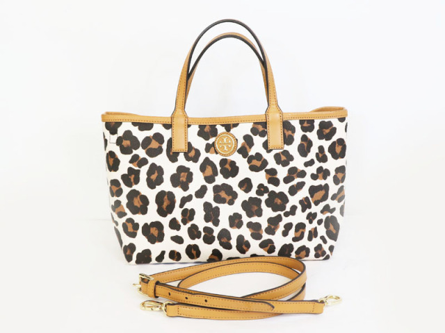 トリーバーチ TORY BURCH 】 ショルダー トートバッグ PVC×レザー  