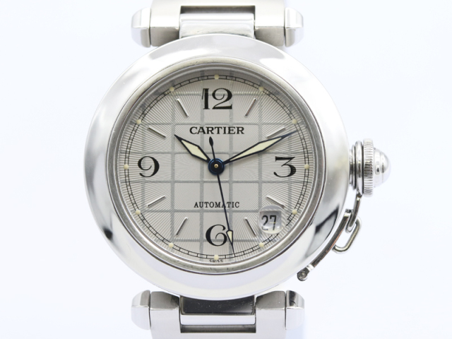 【 カルティエ CARTIER 】 腕時計 Ｗ31023Ｍ7 パシャC 35mm SS 自動巻 デイト ボーイズ 箱 新着 76015-1