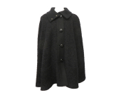 【 ドルチェ＆ガッバーナ DOLCE＆GABBANA 】 ケープ コート ポンチョ サイズ40 ウール ブラック イタリア製 レディース 新着 70259-5