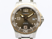 【 ロンジン LONGINES 】 腕時計 L3.780.3.78.6 ハイドロコンクエスト SS/GP 自動巻 デイト メンズ 箱 保 新着 70212-1