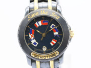 【 コルム CORUM 】腕時計 アドミラルズカップ メモタイム セイブ ザ シー GP/SS  デイト クォーツ レディース 新着 70428-4