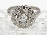 【 プラチナ PT900 】 指輪 リング ダイヤモンド 0.39ct ダイヤモンド 0.74ct 8.7g 13号 レディース ☆新着 00320-0