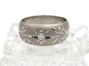 【 プラチナ PT900 】 指輪 リング ダイヤモンド 0.10ct 10.0g 14号 レディース ☆新着 01577-0