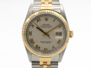 【 ロレックス ROLEX 】 腕時計 16233 デイトジャスト ピラミッドローマン K18YG/SS  自動巻 1994年～1995年製 メンズ 保 新着 01586