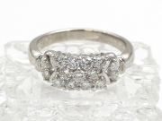 【 プラチナ PT900 】 指輪 リング ダイヤモンド 1.23ct 7.7g 19号 レディース ☆新着 02291-0