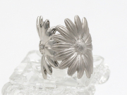 【 プラチナ PT900 】 指輪 リング フラワーモチーフ ダイヤ 0.071ct 21.2g 12号 レディース ☆新着 03115-0
