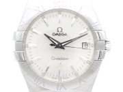 【 オメガ OMEGA 】 腕時計 123.10.35 コンステレーション SS デイト クォーツ シルバー文字盤 メンズ 箱 新着 70150-3
