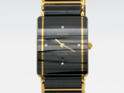 【 ラドー RADO 】 腕時計 160.0281.3N ダイヤスター ジュビリー セラミック/GP 4Pダイヤ デイト クォ―ツ メンズ □新着 02324-0