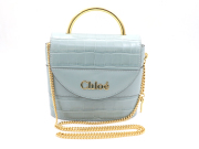 【 クロエ Chloe 】 スモール アビーロック ハンドバッグ チェーンショルダー 2way レザー レディース 70129-2