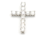 【 プラチナ PT900 】クロス ペンダントトップ ダイヤモンド12.01ct 16.1ｇメンズ ソーティング FPB-SI2 ☆新着 70208-1