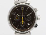 【 ルイヴィトン LOUIS VUITTON 】 Q1121 タンブールクロノ SS 自動巻 デイト メンズ 新着 70272-1