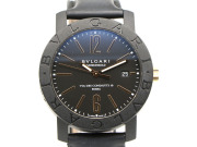 【 ブルガリ BVLGARI 】 BB40CL ブルガリブルガリ カーボンゴールドローマ 130周年記念モデル 自動巻 裏スケ デイト メンズ  新着 70404-2