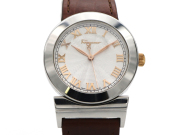 【 フェラガモ Salvatore Ferragamo 】腕時計 F72 SS/革 クォーツ ギョーシェ文字盤 レディース 新着 76080-5