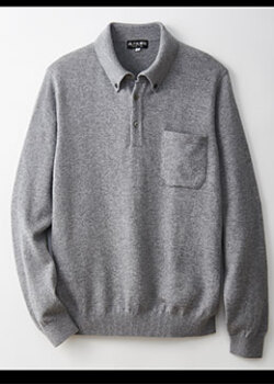 今冬新アイテム、大人の品格漂う「カシミヤポロシャツ」