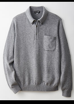今冬新アイテム、大人の品格漂う「カシミヤポロシャツ」
