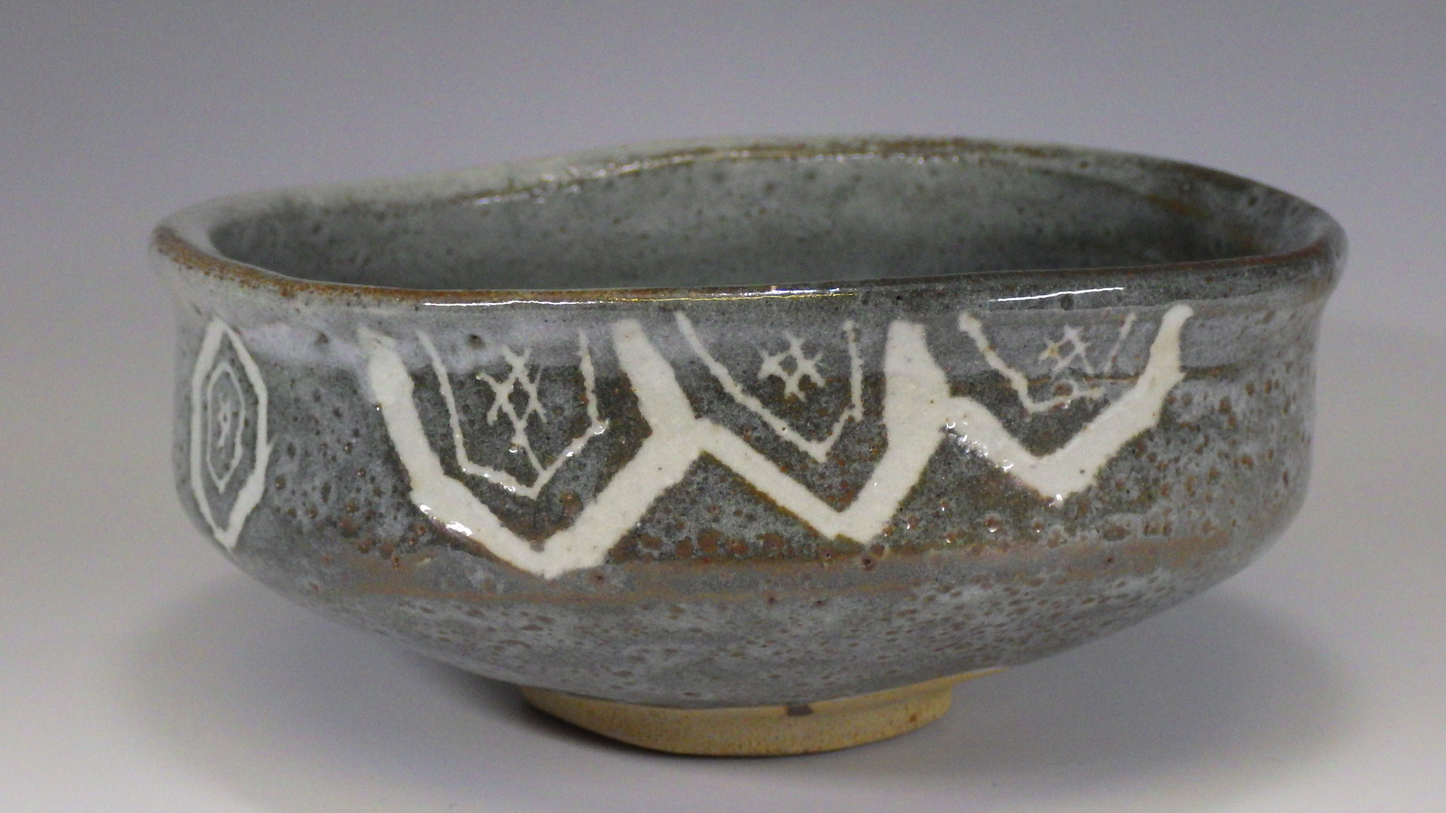 美濃焼（鼠志野抹茶茶碗）