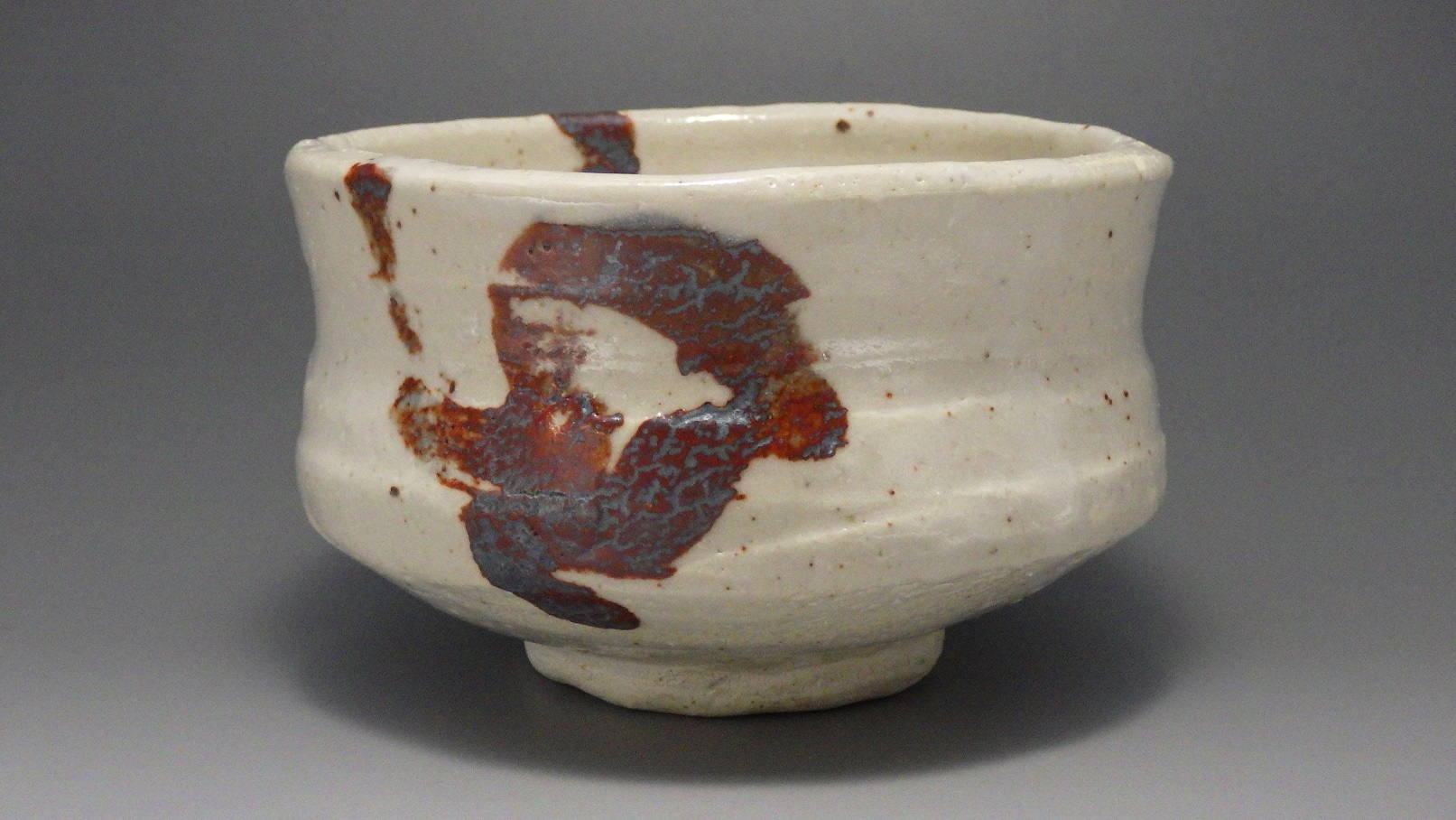 陶玄高平（志野抹茶茶碗）