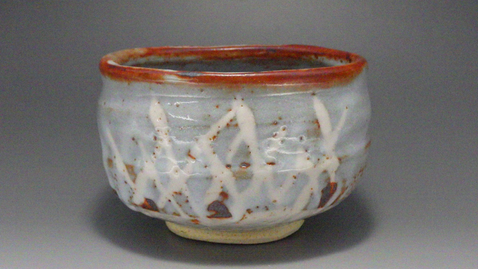 田中源彦（美濃焼鼠志野抹茶茶碗）