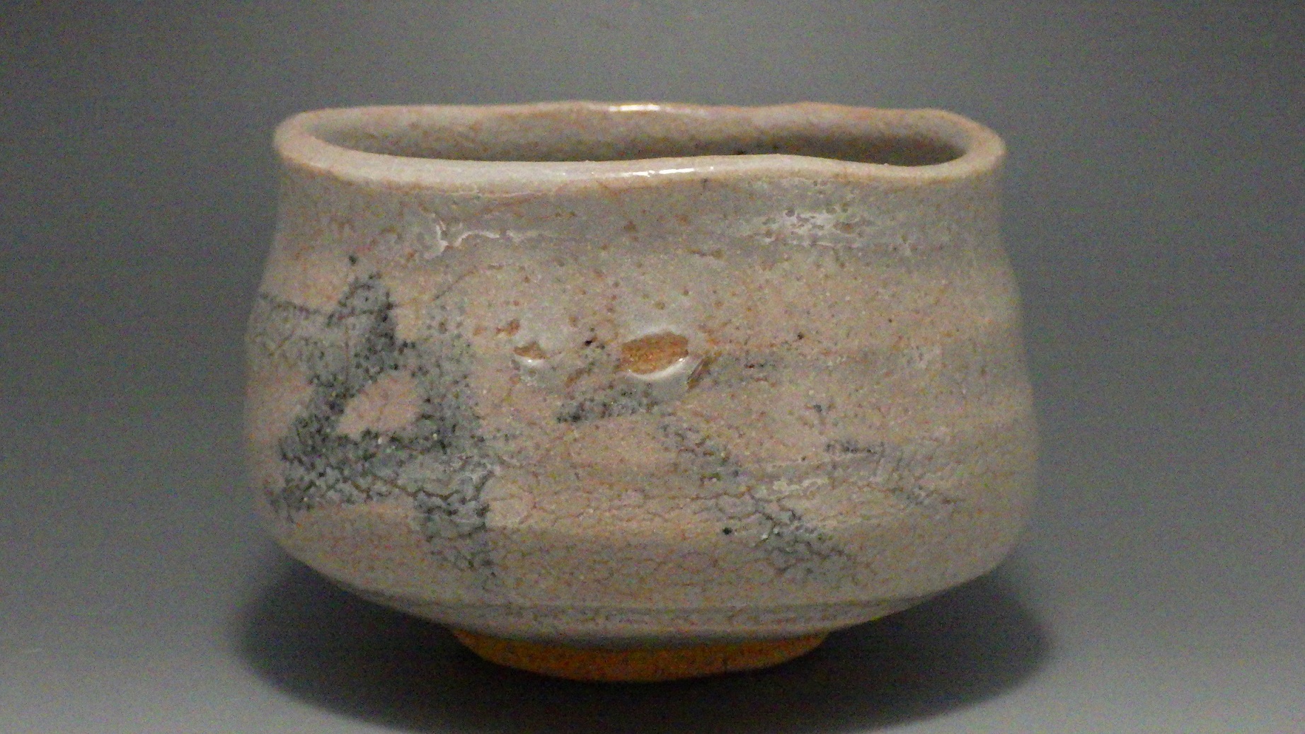 曽我清利（鼠志野抹茶茶碗）