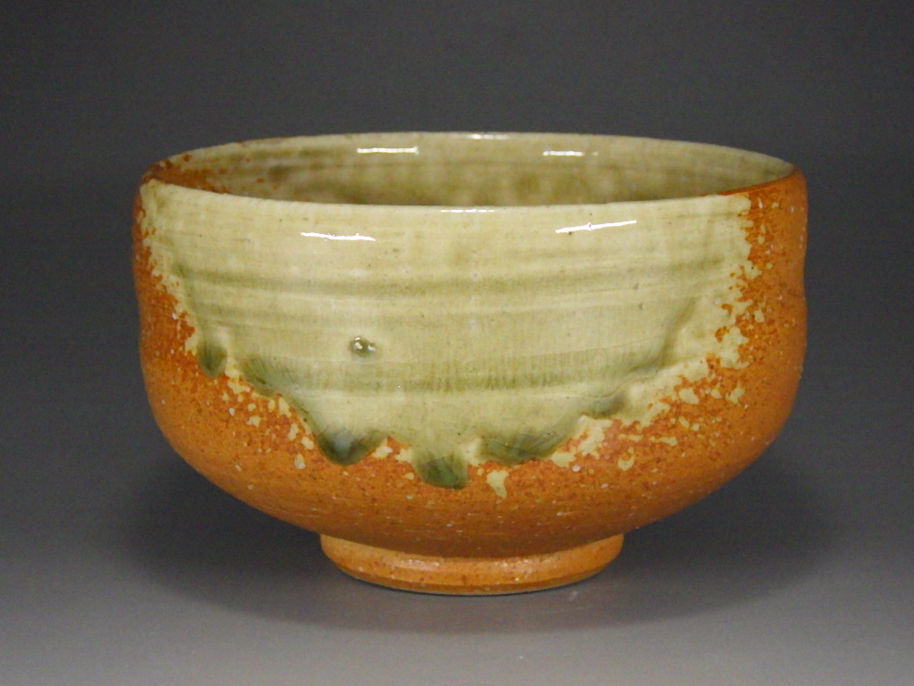 四代奥田忠左衛門（信楽焼締抹茶茶碗）