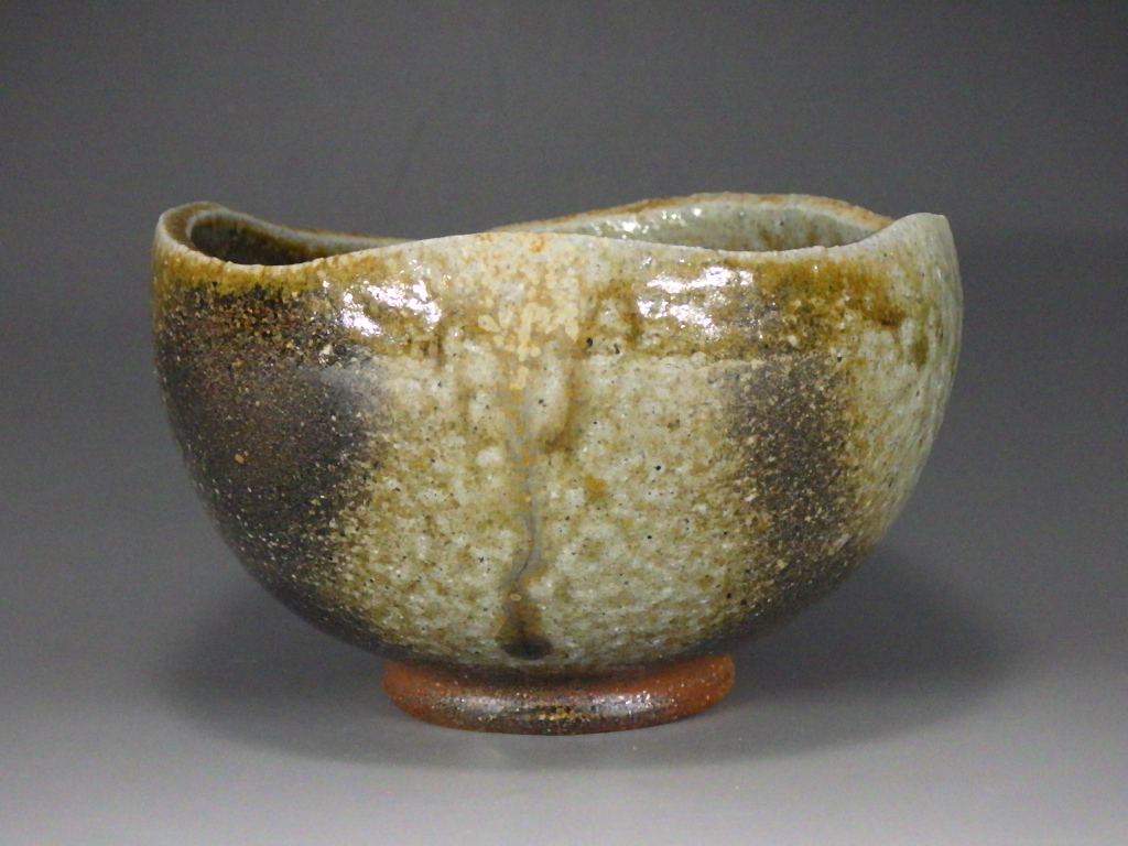 藤見俊一（備前黄青ゴマ抹茶茶碗）
