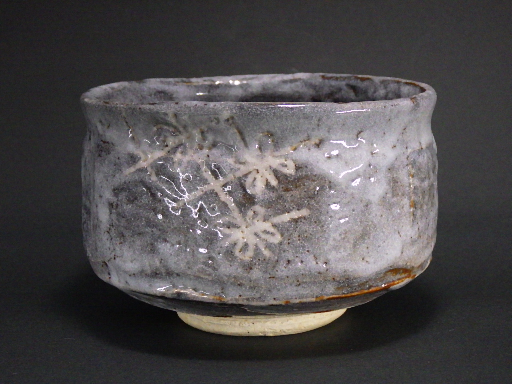 山口茂（赤津焼鼠志野抹茶茶碗）