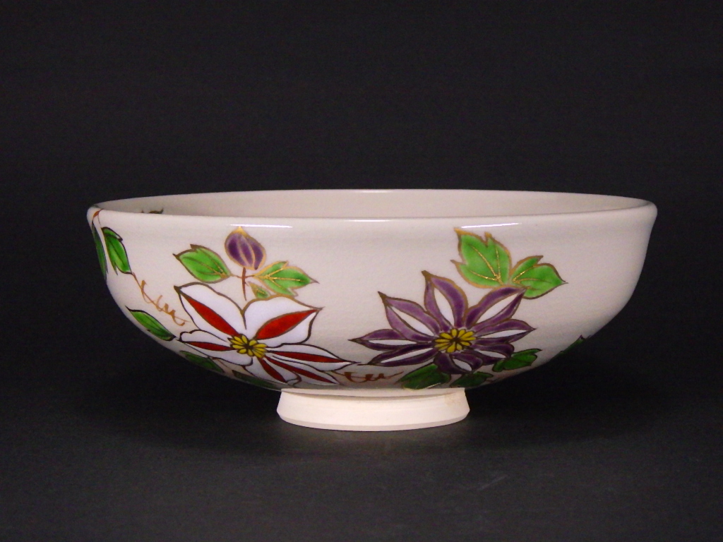 庄左衛門（押小路焼鉄仙絵抹茶茶碗）