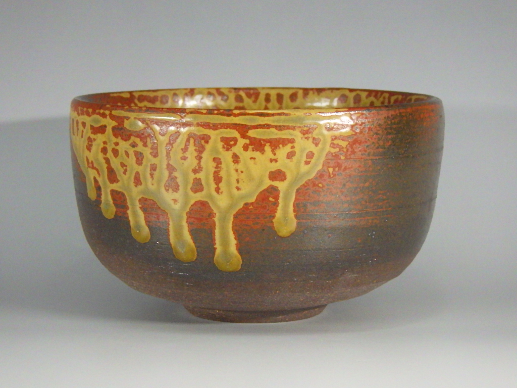 古川重山（越前焼焼締め抹茶茶碗）