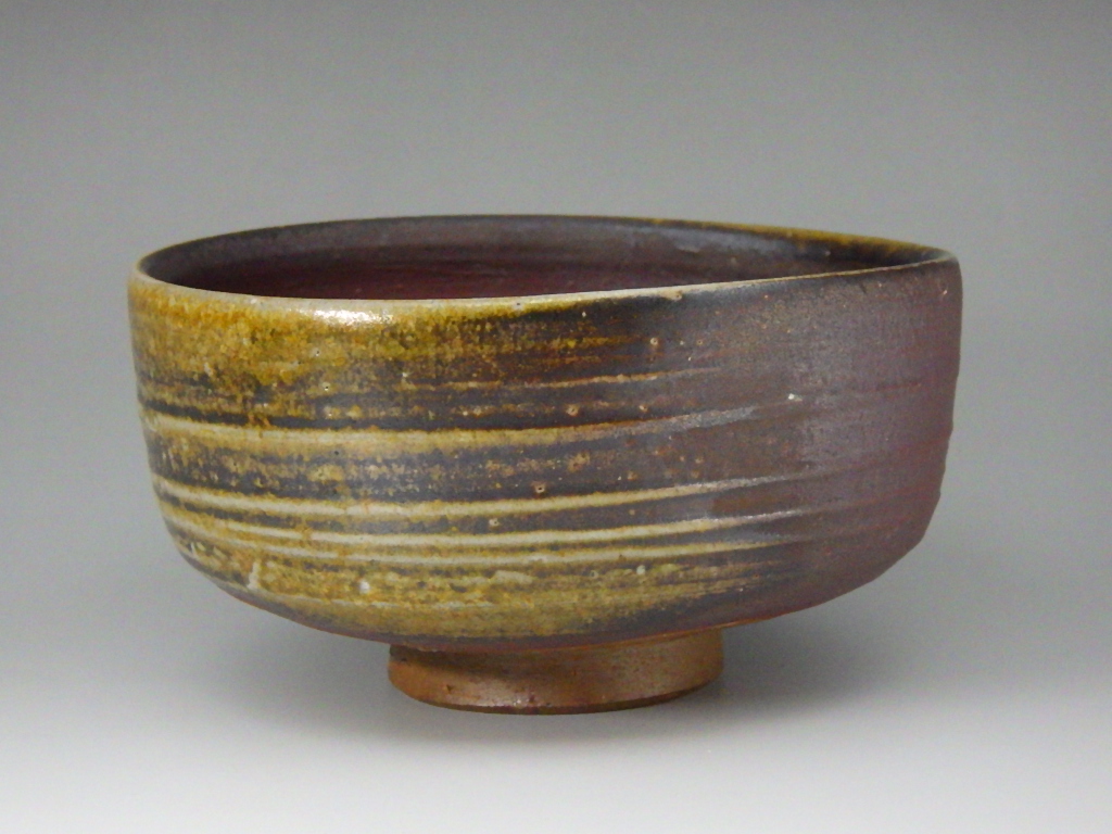 奥本健一（備前黄ゴマ抹茶茶碗）
