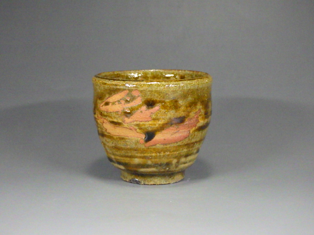 武田敏男(益子焼灰釉ぐい飲み)