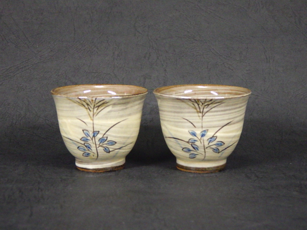 13代横石臥牛(現川焼ぐい飲み2組)