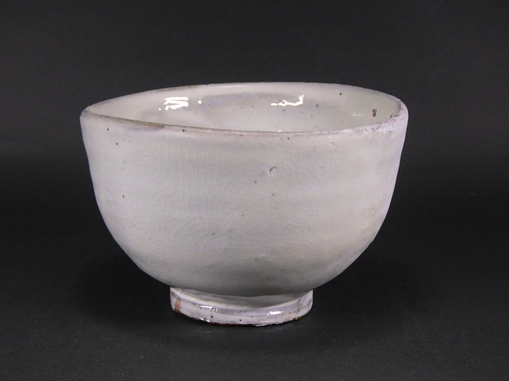 水野双鶴（粉引茶碗）