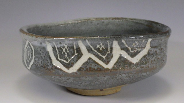 美濃焼（鼠志野抹茶茶碗）