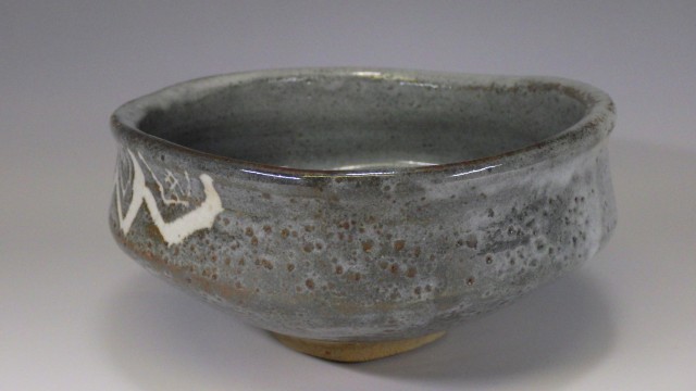 美濃焼（鼠志野抹茶茶碗）