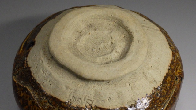 上田寿方（信楽焼手捻り抹茶茶碗）