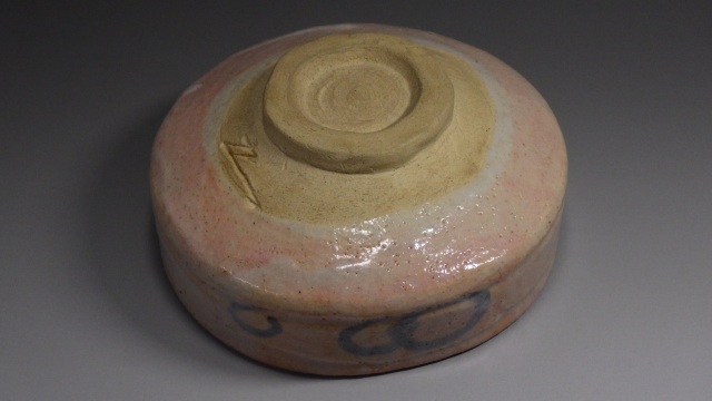 野中春清（美濃焼牡丹志野平抹茶）