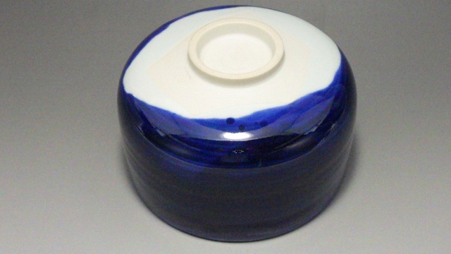 加藤巌作品　箱あり【価格提案可能】 加藤巌（愛藍彩抹茶茶碗）