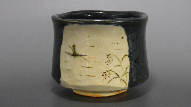 小池斎（黒織部抹茶茶碗）