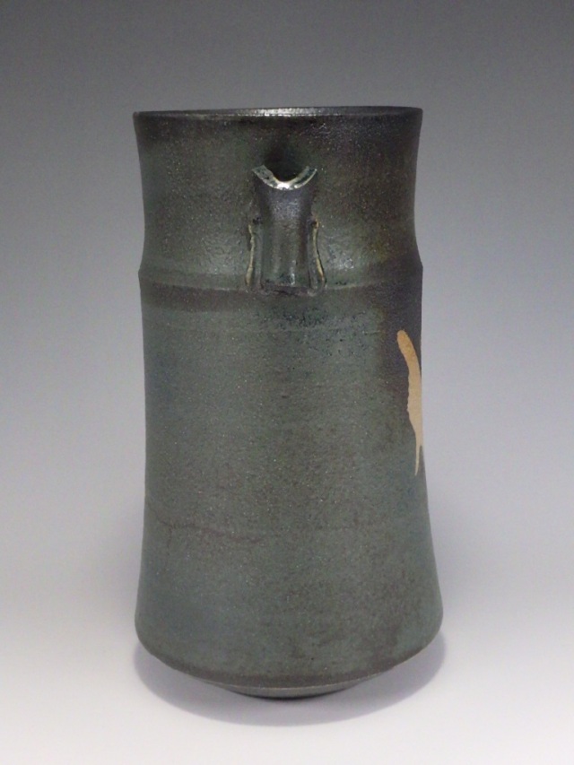 加藤釥　蒼釉花入　共箱　高さ28cm 東H5-0730①タトチ Amazon.co.jp: 瀬戸焼 背戸窯 加藤釥 蒼釉花入 花器 花瓶