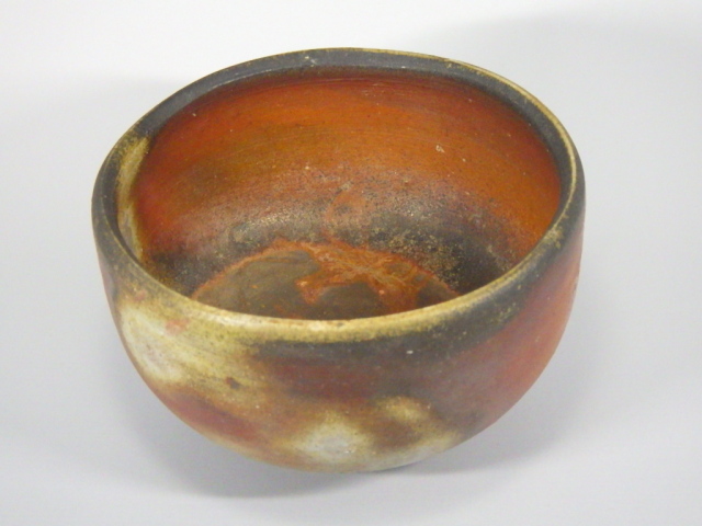 故原田陶月（備前桟切抹茶茶碗）