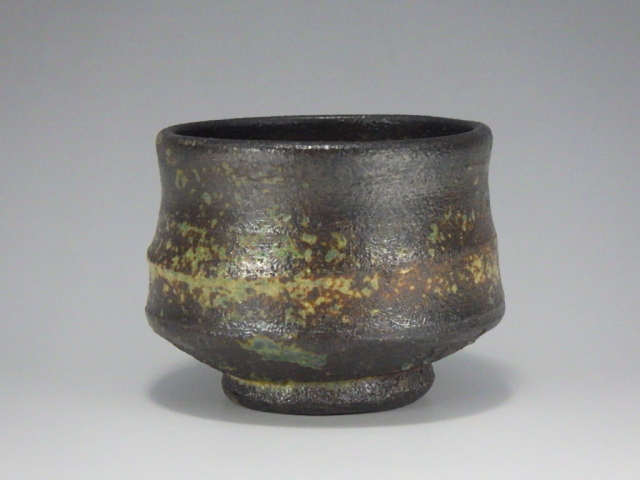 故、石田陶春　作　焼締めぐい呑み 故、石田陶春 作 焼締めぐい呑み