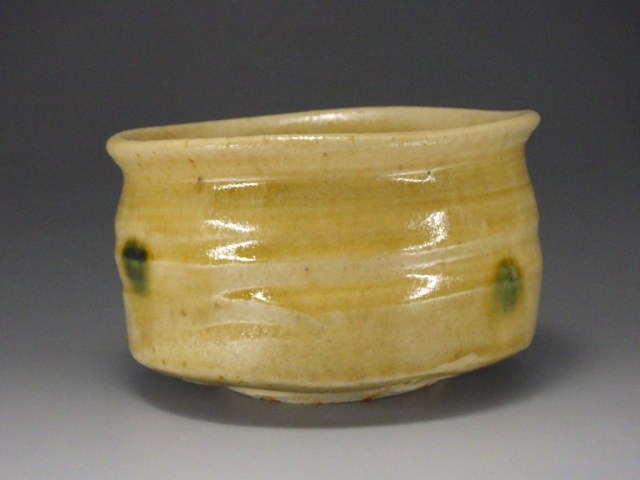 加藤委作品　抹茶茶碗 〇【茶器/茶道具 抹茶茶碗】 月に波 加藤郷山作 – 今屋静香園
