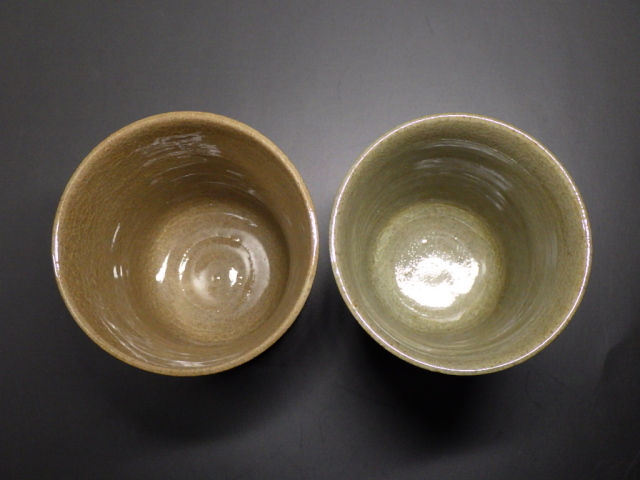 故森香泉（虫明焼色絵夫婦湯飲組）