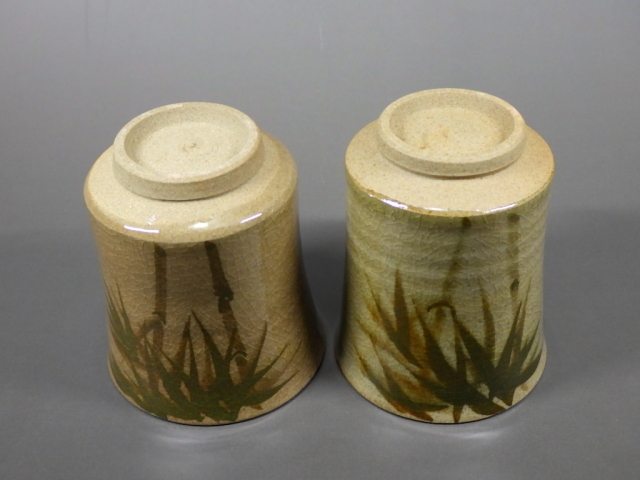 故森香泉（虫明焼色絵夫婦湯飲組）