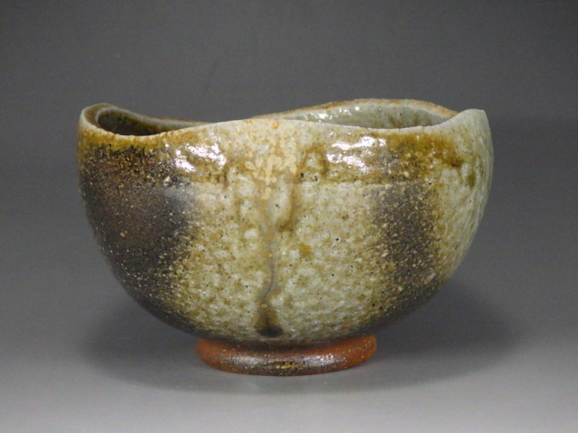 藤見俊一（備前黄青ゴマ抹茶茶碗）
