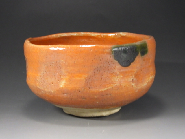 谷口明一（瀬戸焼赤抹茶茶碗）