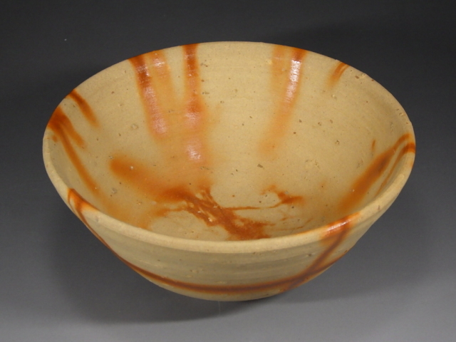 15代木村長十郎友敬（緋襷抹茶茶碗）