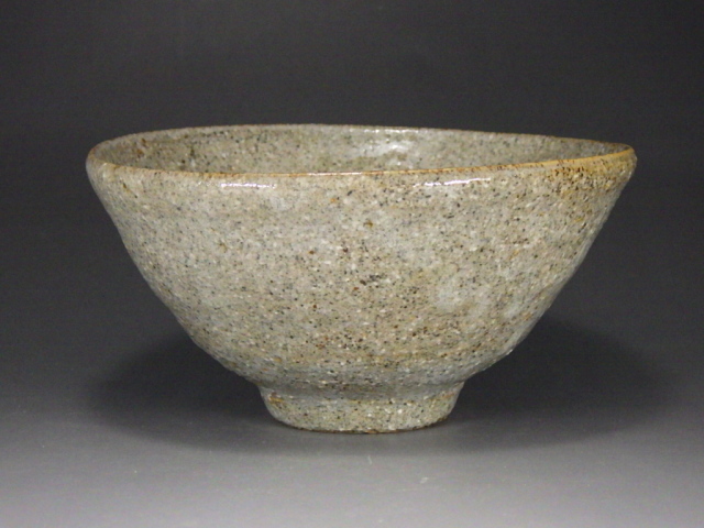 喜多村午郎 作 いもじ焼貝釉茶碗 共箱 茶道具 喜多村午郎 作 いもじ焼貝釉茶碗 共箱 茶道具