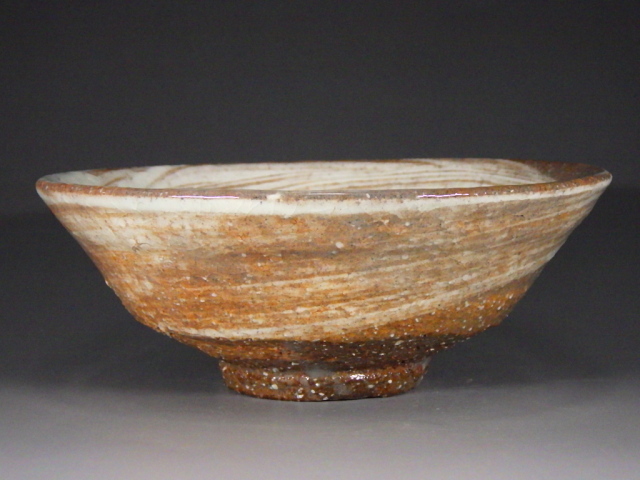 萩焼 秘蔵作品 萩 粉引茶碗 清水啓功作